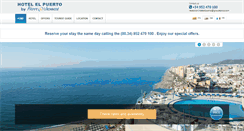Desktop Screenshot of hotel-elpuerto.com